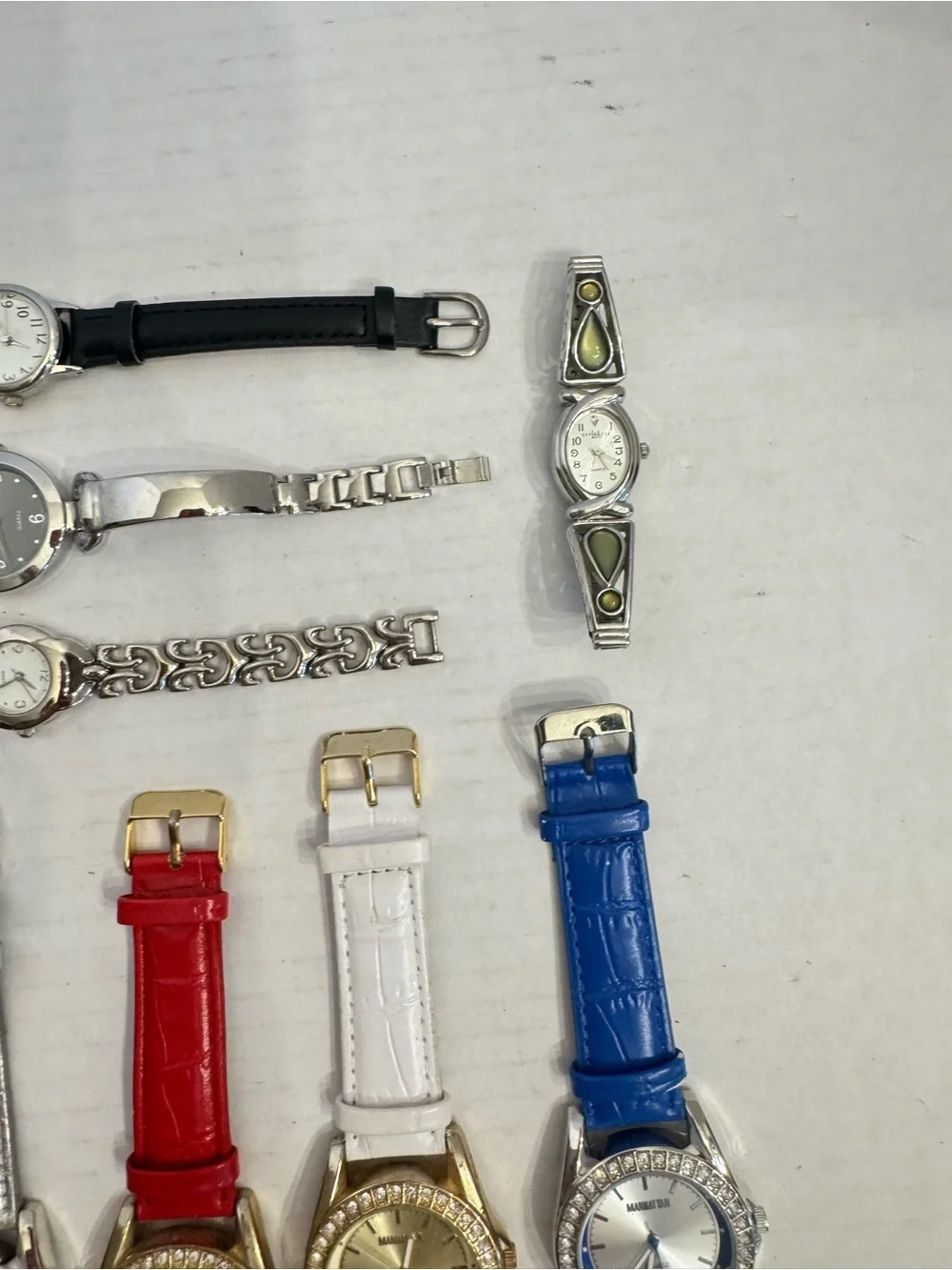 Jewelry Watch Lot 12pc Quartz Mixed Brands Vintage Modern Parts/Repair Untested